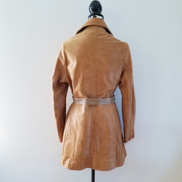 🌹HP🌹Lucien Piccard Leather of Distinction Tan Coat - Picture 3 of 15